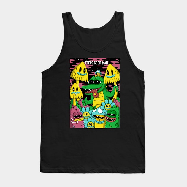 Feels Good Man Tank Top by MightyShroom